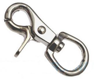 50er Pack Scherenkarabinerhaken 20 x 66mm Rund�se