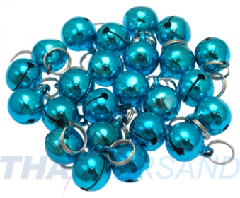 96er Pack Gl�ckchen Schellen 17mm Durchmesser Messing Blau