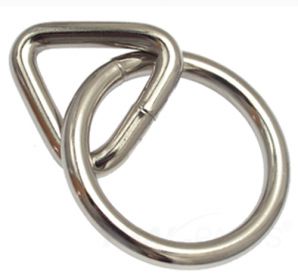 10er Pack Rundring 40mm mit Triangel 25mm Triangelring Silbern