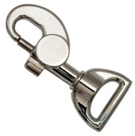 10er Pack Aluminium Karabinerhaken 25 x 86mm hochglanz Alu