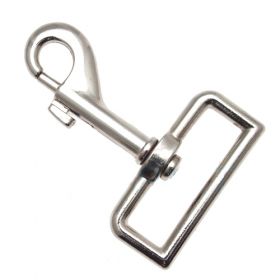 10er Pack Karabinerhaken 40mm x 67mm mit geradem Wirbel