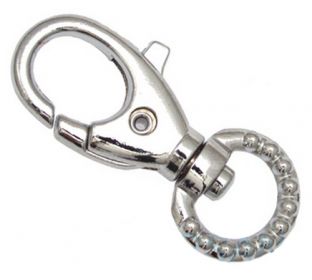 10er Pack Karabinerhaken 11 x 40mm mit verziertem Rundwirbel