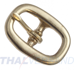 10er Pack Stegschnalle 34mm MESSING Rund Halfterschnalle