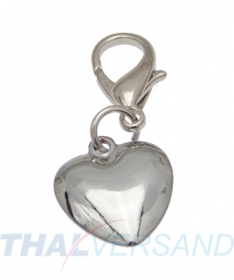 Halsbandanhnger Charm Herz silberfarben #35 Schmuck Anhnger