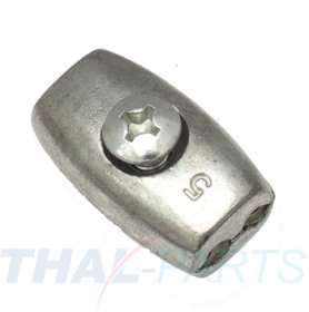 50er Pack Eiform Klemme 5mm - Drahtseilklemme - Seilklemme