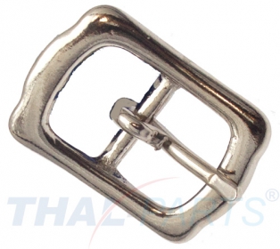 Islandschnalle #123 20mm Messing vernickelt Stegschnalle