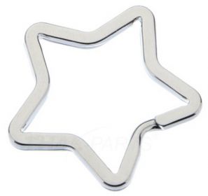 50er Pack Design Schl�sselringe Sternform Schl�sselring Stern