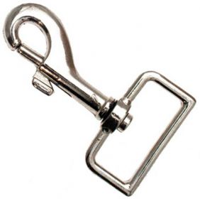 10er Pack Karabinerhaken 25mm x 53mm mit geradem Wirbel