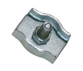 50er Pack Simplex Drahtseilklemmen 6mm Stahl verzinkt