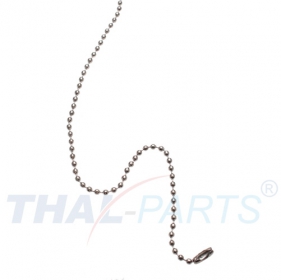 100er Pack Kugelketten 2,4mm x 300mm Silbern mit Verschluss