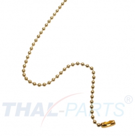 100er Pack Kugelketten 2,4mm x 200mm Gold mit Verschluss