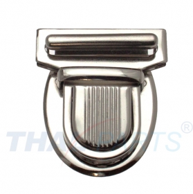 Steckschloss 50x44mm #86 Silbern Mappenschloss Taschenverschluss