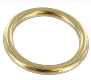 10er Pack Rundringe 22mm x 4,0mm Messing Rein Rundring O Ring