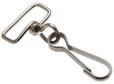 10er Pack Simplexhaken mit Rechteck Wirbel 16 x 70mm Stahl vern.