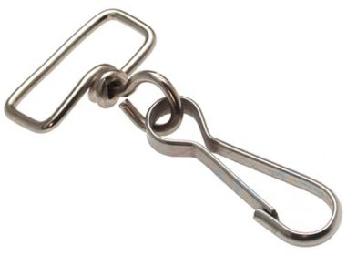 50er Pack Simplexhaken mit Rechteck Wirbel 16 x 70mm Stahl vern.