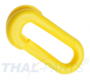 10er Pack Ketten Notglied Kunststoff Gelb fr Absperrkette Warnkette