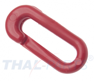 10er Pack Ketten Notglied Kunststoff Rot fr Absperrkette Warnkette