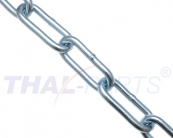 10m Schwei�kette 5mm x 35mm langgliedrig DIN 5685 Stahlkette Kette verzinkt