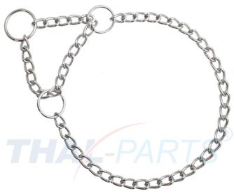 Hunde Halskette mit Zugstop kurzgliedrig 3,0mm x 50cm 1-reihig Kettenhalsband
