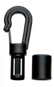 10er Pack Seil Karabinerhaken 8mm f. Gummiseil Kordel etc.