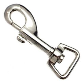 10er Pack Karabinerhaken 20 x 81mm mit geradem Wirbel