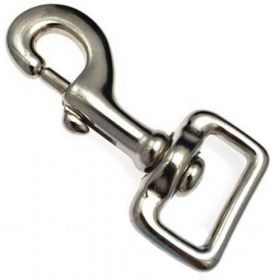 10er Pack Karabinerhaken 30 x 93mm mit geradem Wirbel