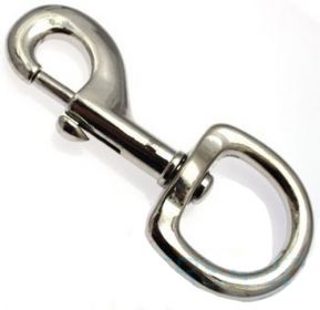 10er Pack Karabinerhaken 30 x 120mm mit rundem Wirbel