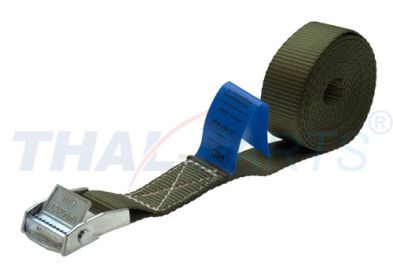 Zurrgurte 25mm x 3,0m Oliv Grn mit Klemmschloss Zurrgurt Spanngurt LC 250daN