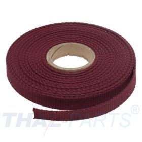 10m Gurtband 15mm Breit ca. 1,6mm stark / bordeauxrot Polypropylen
