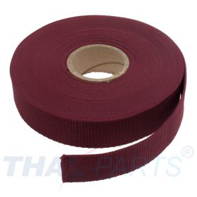 10m Gurtband 30mm Breit ca. 1,6mm stark / bordeauxrot Polypropylen
