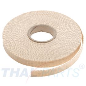 10m Gurtband 15mm Breit ca. 1,6mm stark / beige Polypropylen