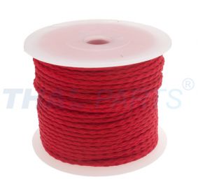 50m PP Universalschnur 3,0mm  / 12 x geflochten rot