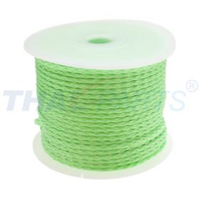 50m PP Universalschnur 3,0mm  / 12 x geflochten gr�n fluoreszierend