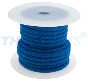 10m PP-Schnur 5,0mm  / 12 x geflochten blau