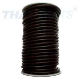 25m Rundleder Lederband Lederschnur Lederriemen 7mm Dunkel Braun