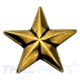 Concho #009 26mm Altmessing Western Texas Stern Conchos
