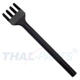 Locheisen fr Flechtriemen 3,2mm (1/8 inch), 4 Schlitz schrg ausgerichtet