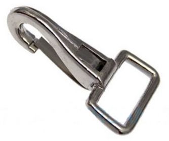 10er Pack Blattfederhaken 20x43mm mit fester gerader se