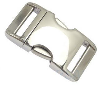 Metall Steckschnalle ( Steckschlie�er ) 30mm Aluminium Alu 4001