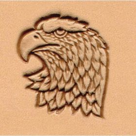 Punzierstempel 3D, Adlerkopf links , Gre 25 mm