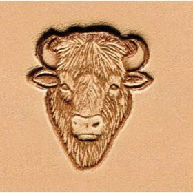 Punzierstempel 3D, Bffelkopf, Gre 25 mm