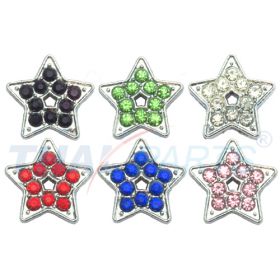 6er Pack Strassmotive Star Sortiment zum Aufschieben fr 8mm Gurtband