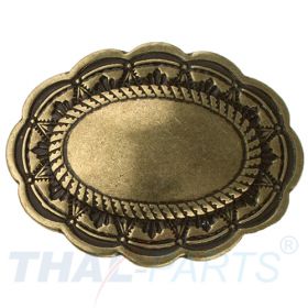 Concho #160 Southwestern Oval Conchos 51mm x 40mm Antik Bronze