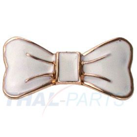 Concho #163 33mm Schleife Weiss Leathercraft Conchos