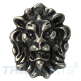Concho #168 Kleiner Lwenkopf 22mm x 17mm Antik Silber Conchos