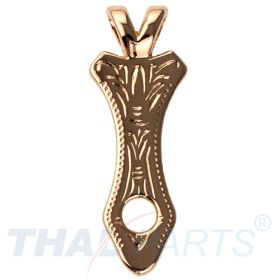 Concho Adapter #173 17mm x 46mm Western Halskette Anhnger Gold Conchos