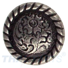 Concho #176 20mm Western Zaum Seil Conchos Antik Silber