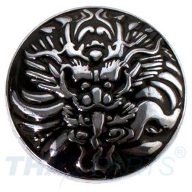 Concho #197 30mm Drachen Conchos Chrome mit Schwarz