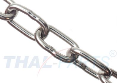 10m Schweisskette 2mm x 12mm DIN 766 Edelstahl V4A