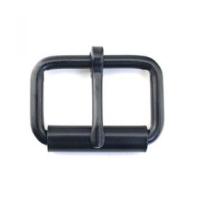 10er Pack Rollschnallen 40mm Stahl Schwarz / Rollschnallen